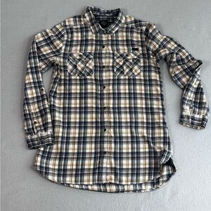 Harley-Davidson Women's Plaid Button Down Shirt - Black, White, Tan